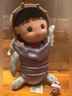 Disney Parks Pixar Monsters Inc. Boo In Monster Costume Plush➕Boo Doorables